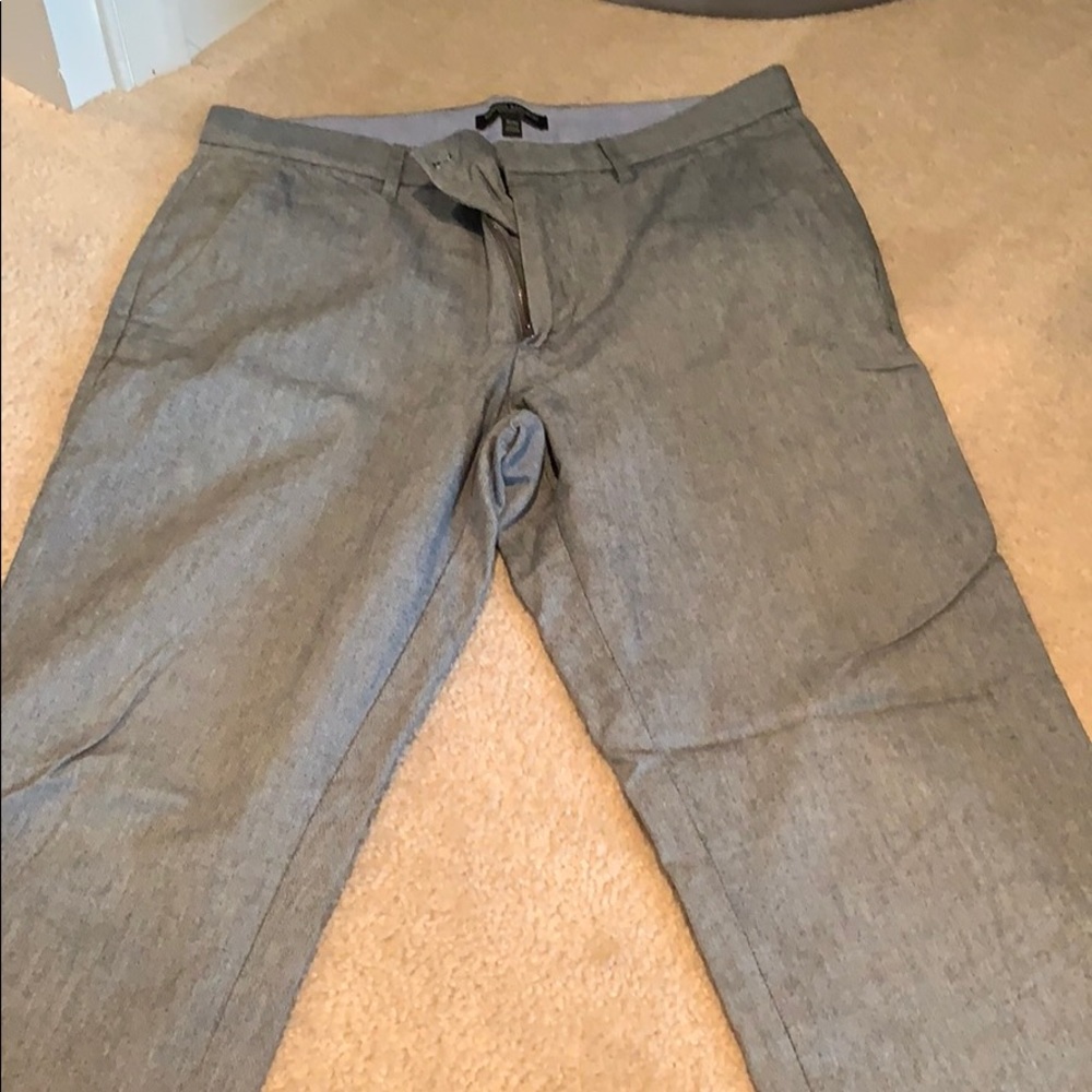 Banana Republic Straight Fit Gray Dress Pants